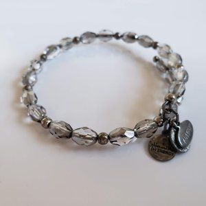Alex & Ani Silver Beaded Bangle